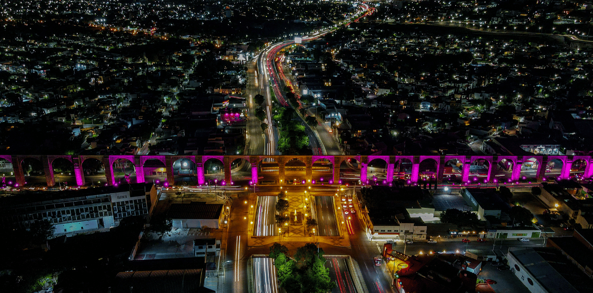 Acueducto de Querétaro Iluminado